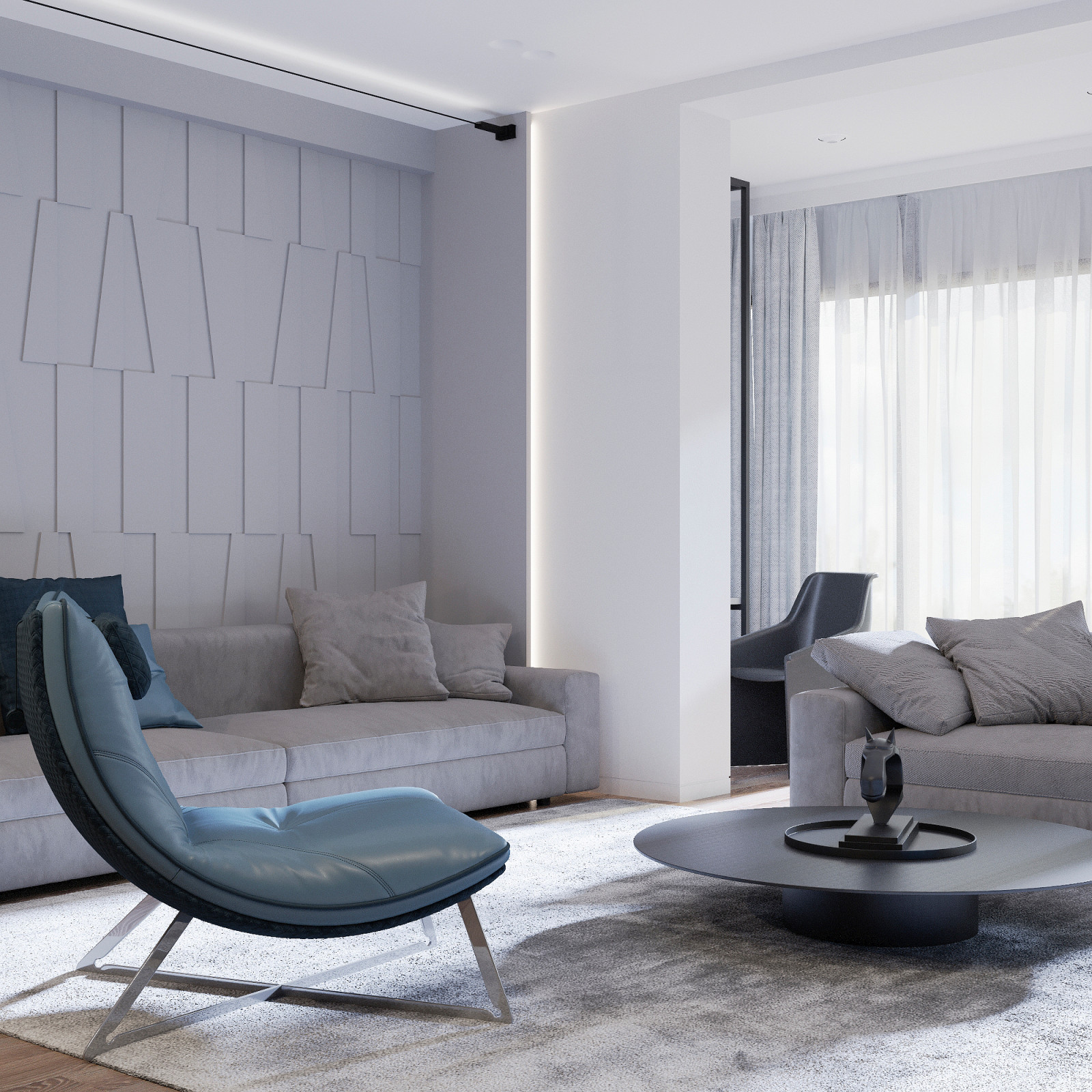 Дизайн-проект квартиры в жк Аквамарин г. Владивостока