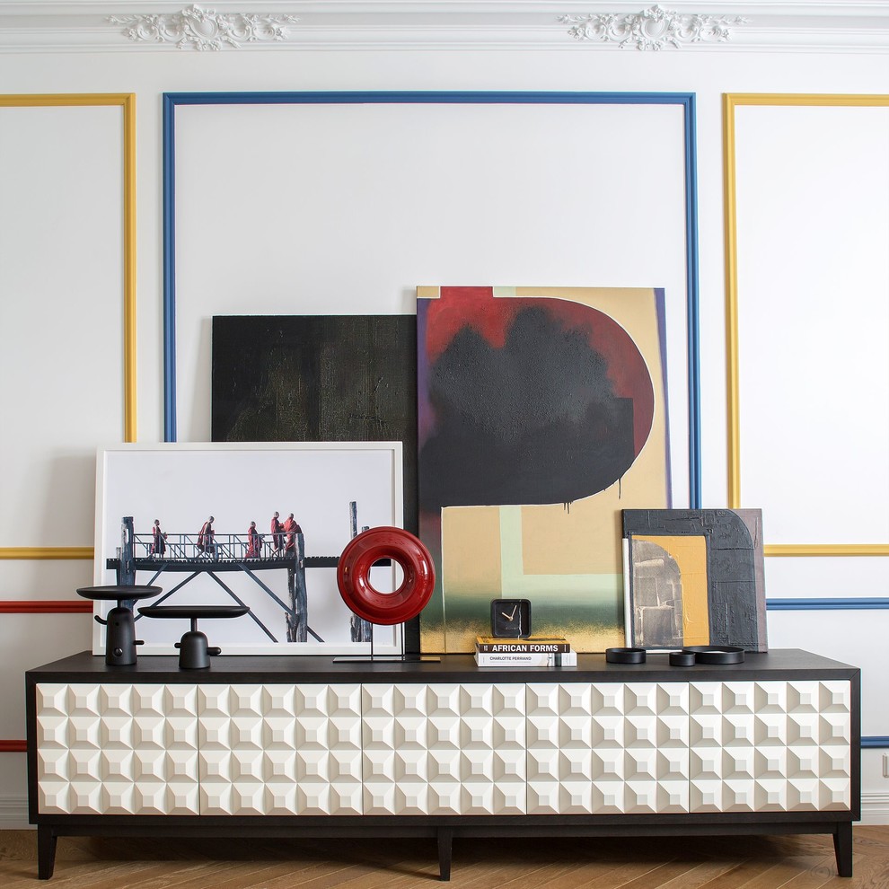 Квартира на стыке классики и поп - арта