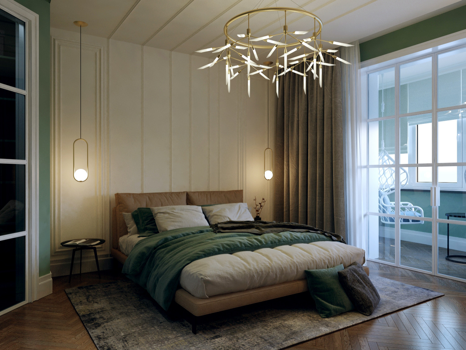 1901 - современная спальня