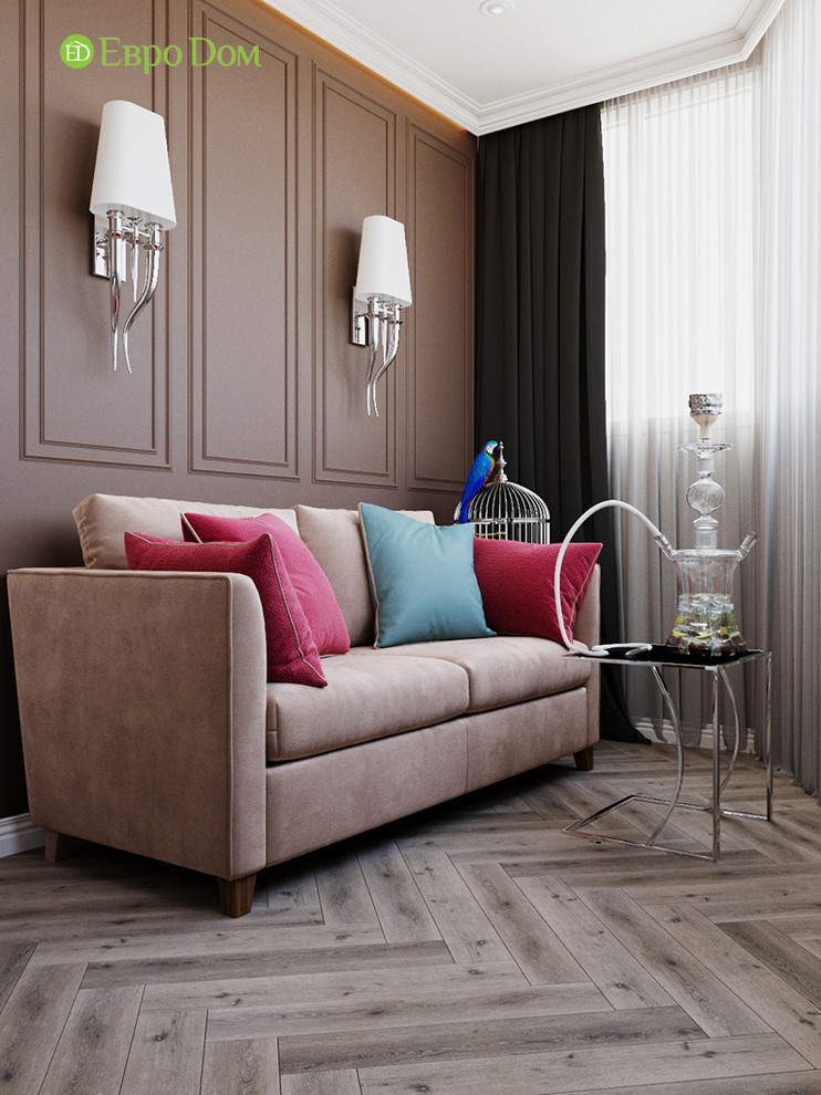 Обложка проекта: Дизайн четырехкомнатной квартиры 110 кв. м в стиле неоклассика. Фото проекта