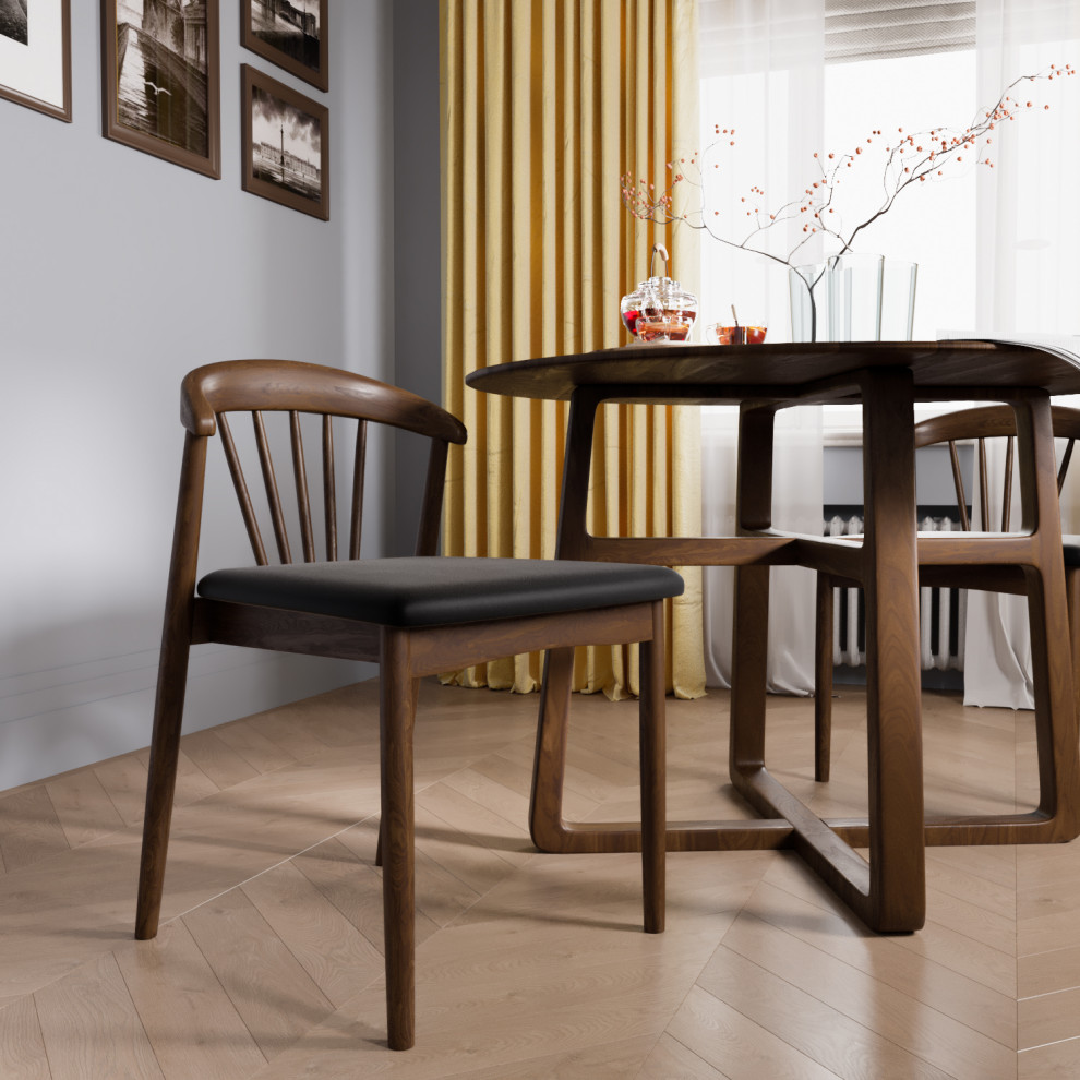 Светлая столовая с дизайнерской мебелью Artfabric