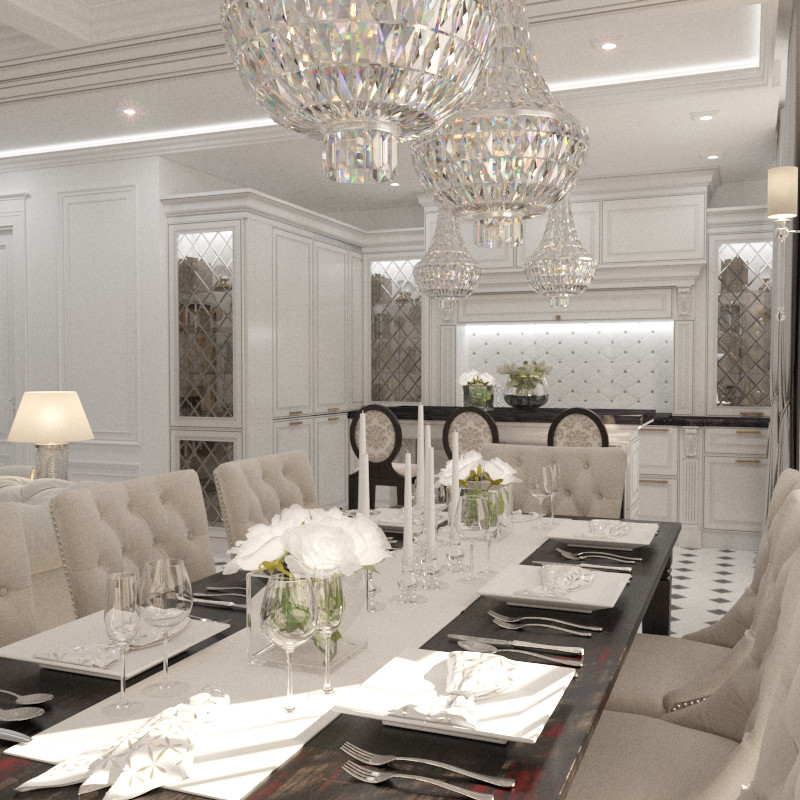 Двухкомнатная квартира в классическом стиле