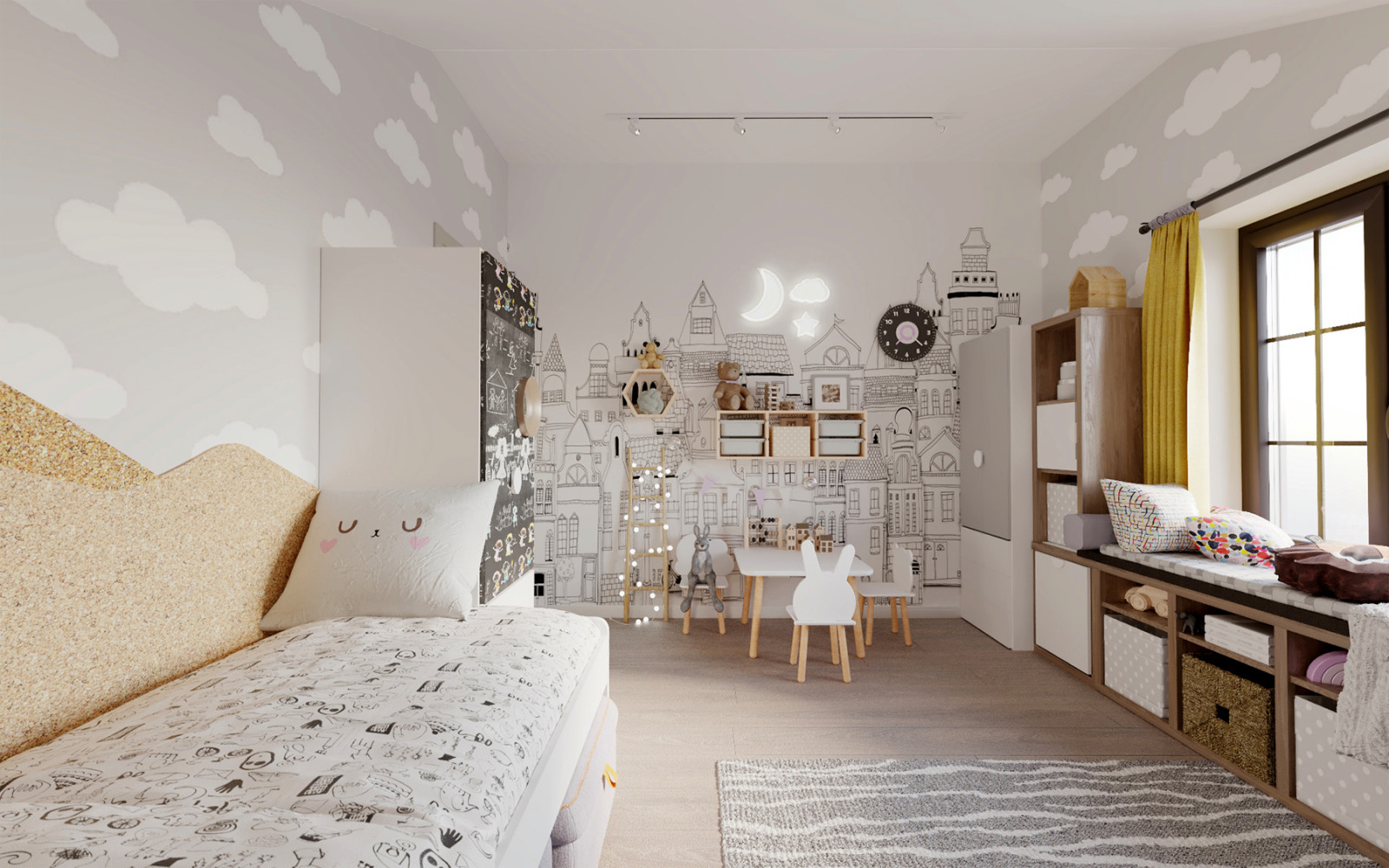 Детская в скандинавском стиле