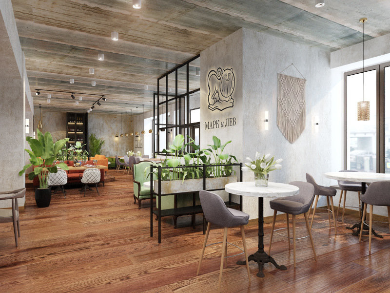 3D-концепт, ресторан "Марк и Лев"