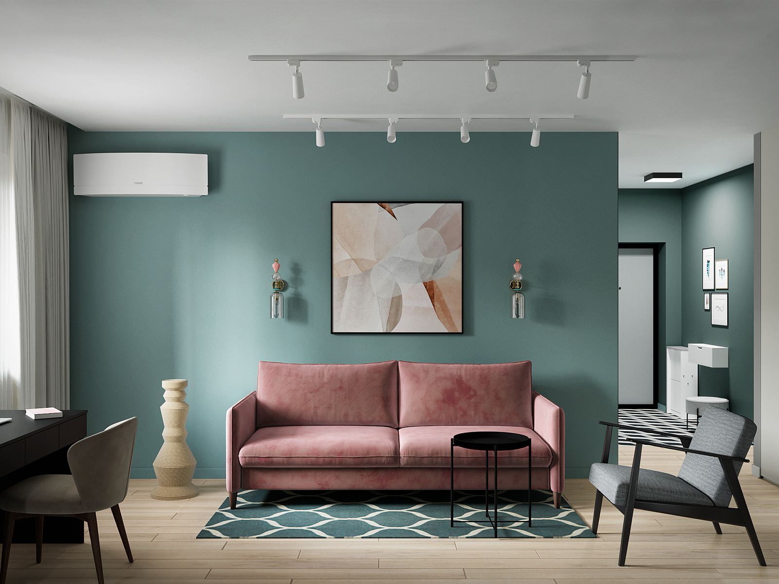 Обложка проекта: яркая квартира