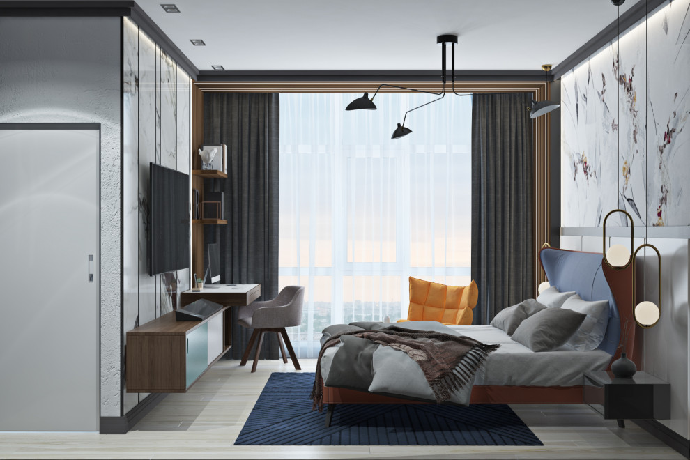 Дизайн-проект спальни для молодой семьи