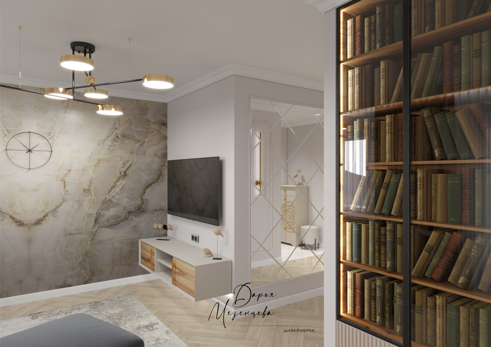 Трехкомнатная квартира-студия 82кв.м