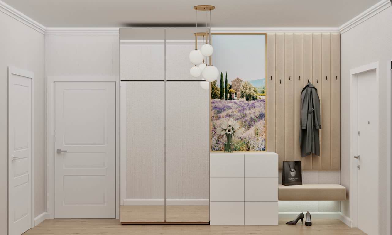 Трехкомнатная квартира 90м2