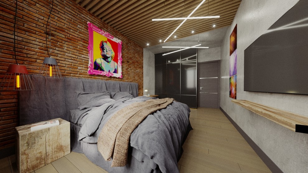 Спальня лофт