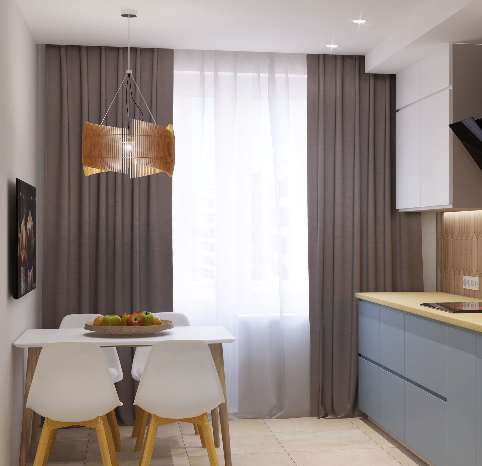 Квартира в современном стиле 47 кв.м. ЖК "Парковые Аллеи"