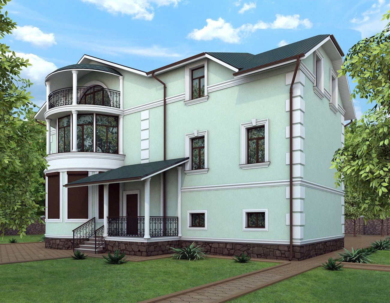 Визуализация фасада 3D