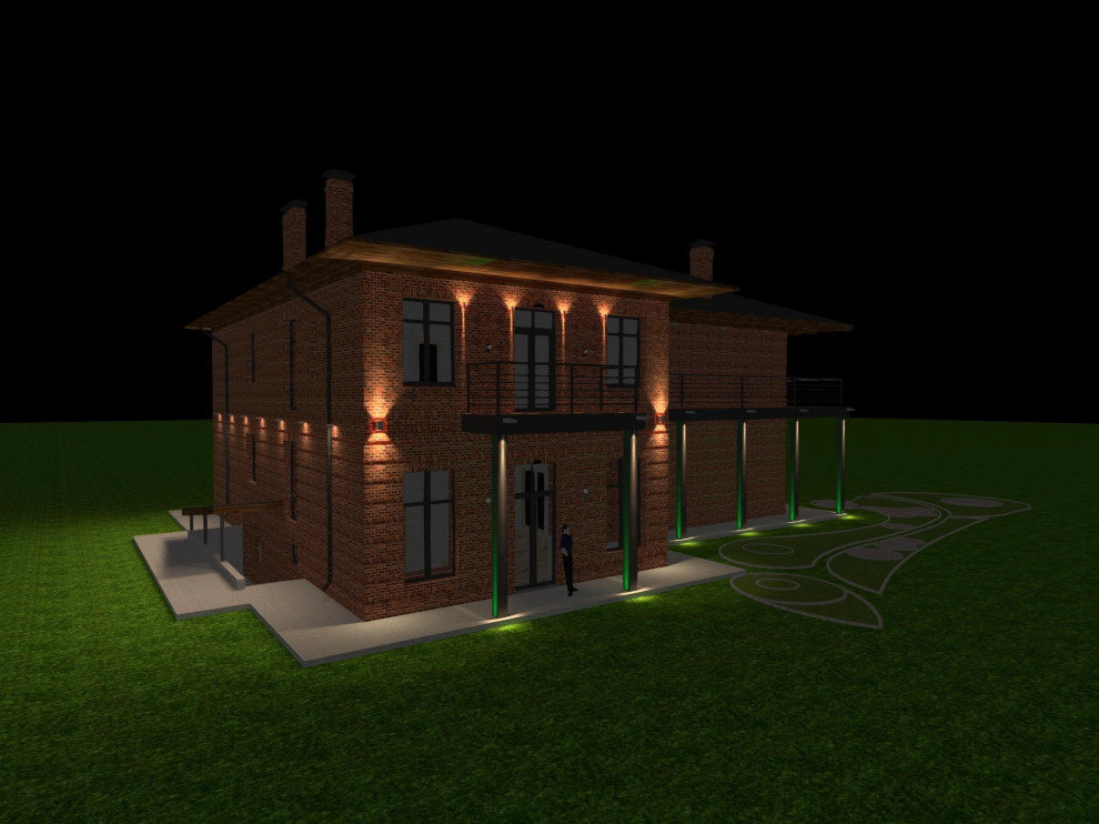 Освещение загородного дома