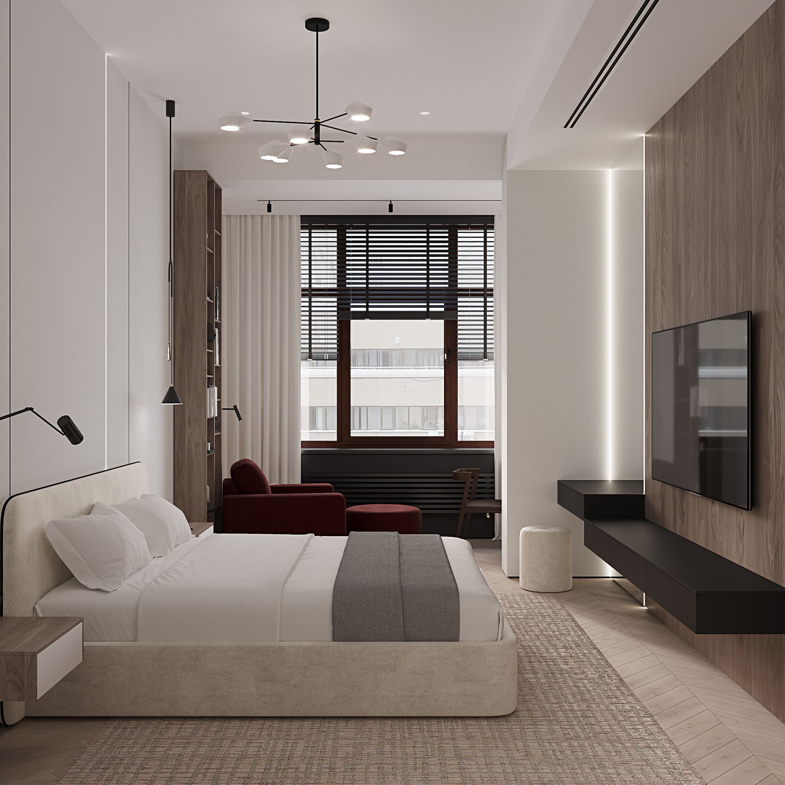 Дизайн интерьера квартиры 160м2 в Хамовниках