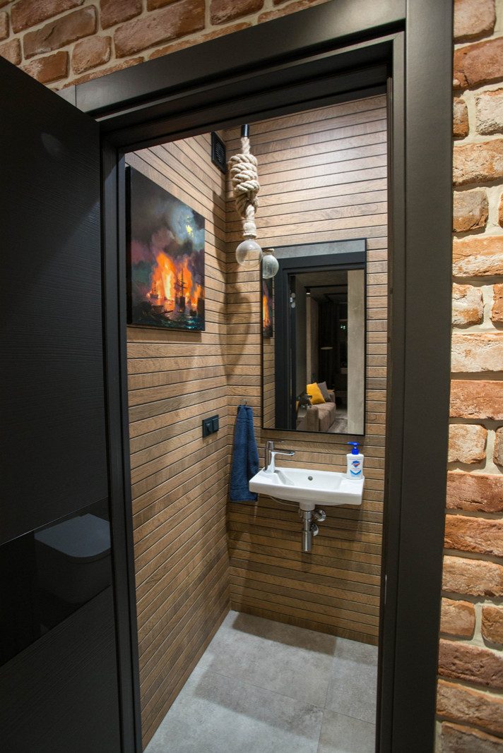 Реализованный проект евродвушки с элементами стиля Лофт