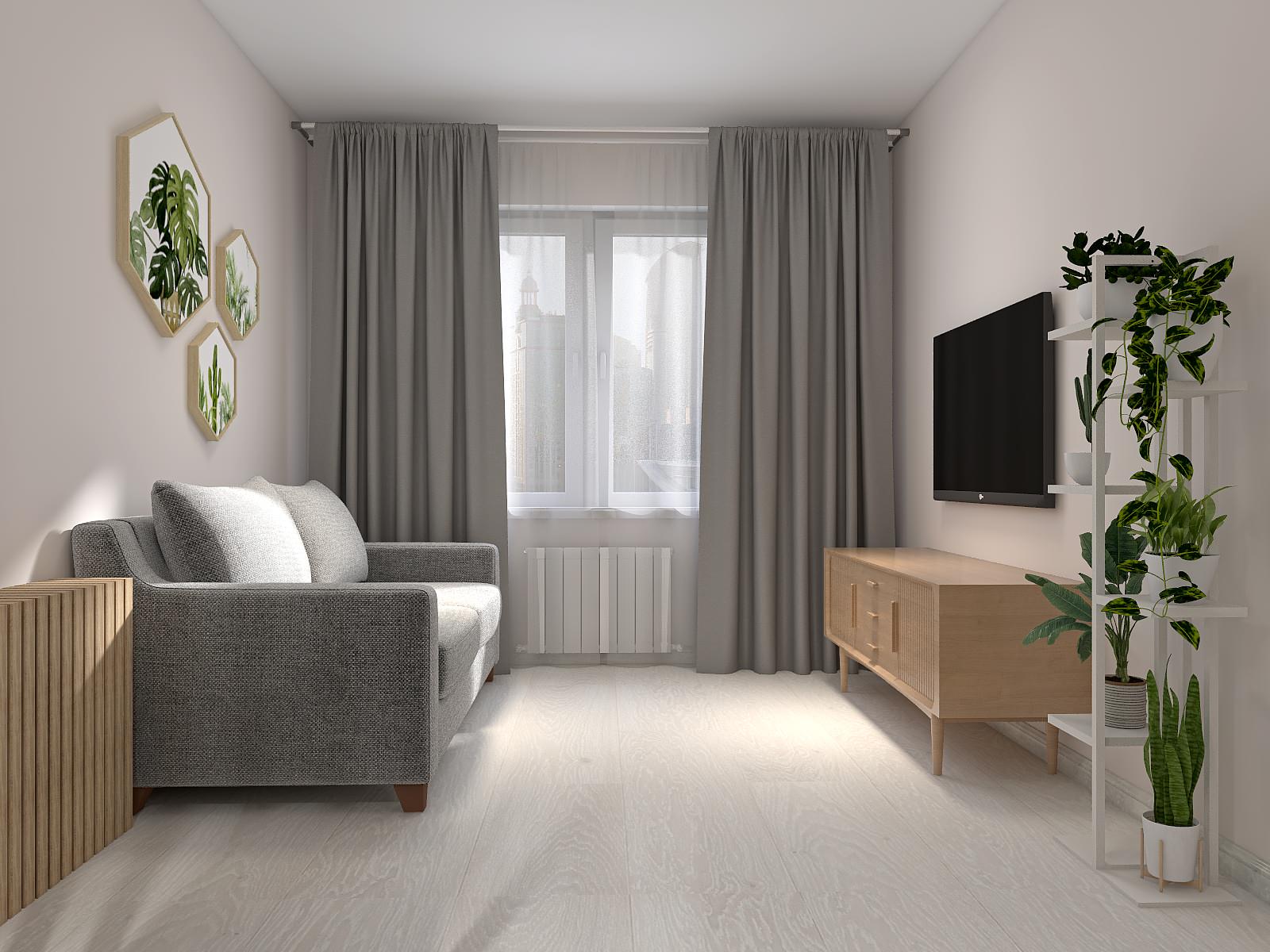 Кухня-гостиная в ЖК "Юнтолово"