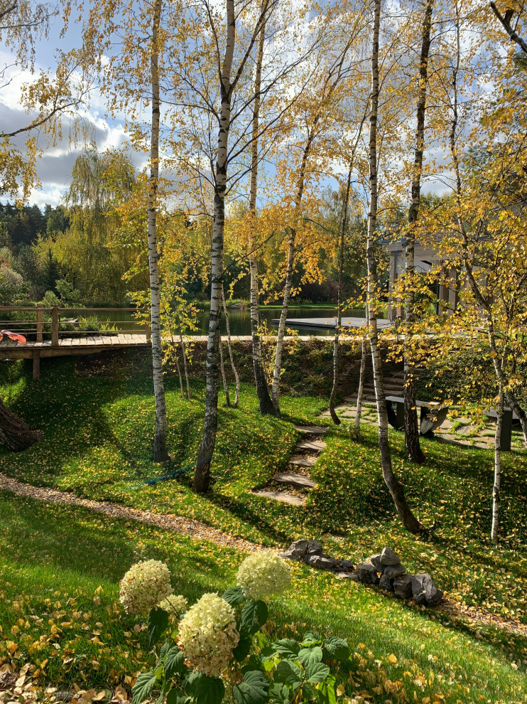Проект сада с водоемом