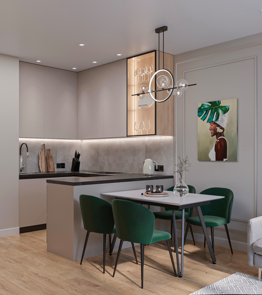 Обложка проекта: Кухня-гостиная 20 кв.м