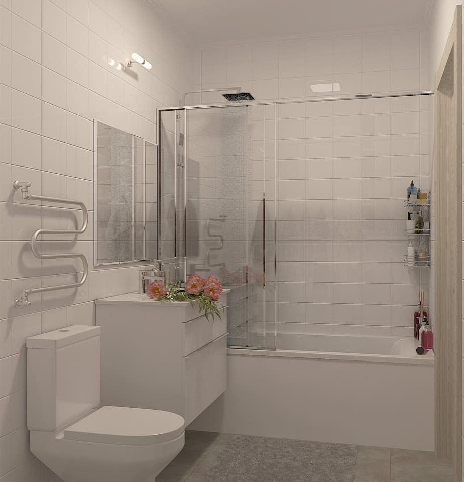 Двухкомнатная. Стены+мебель. Москва