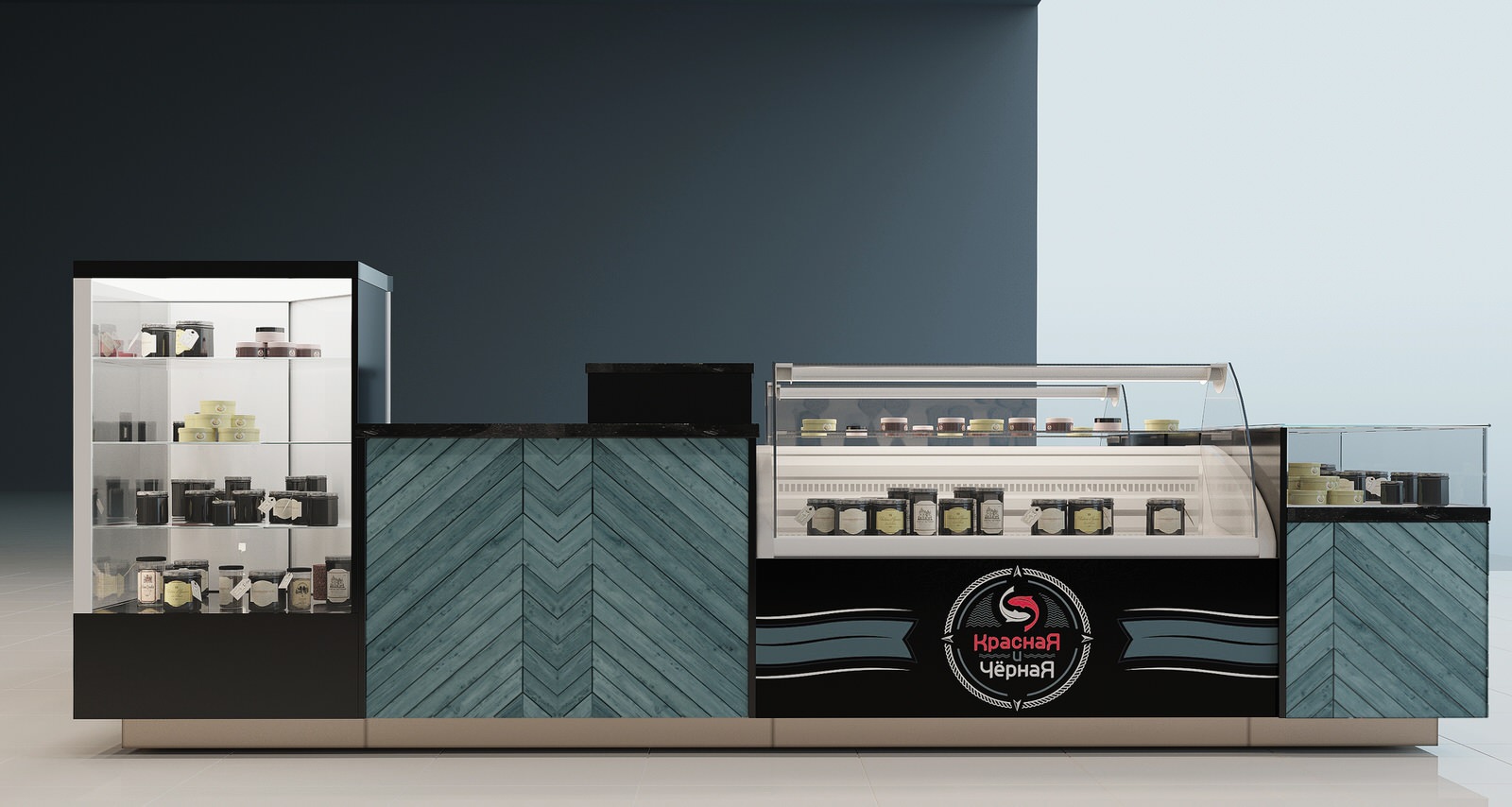 Проект торгового островка "caviar"