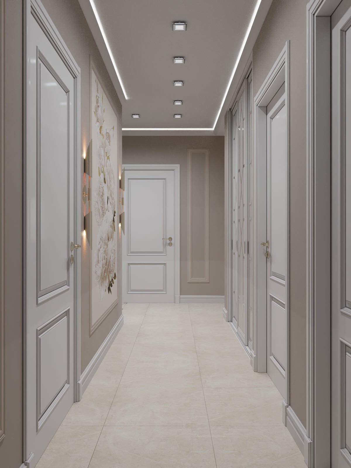 Дизайн квартиры в стиле неоклассика