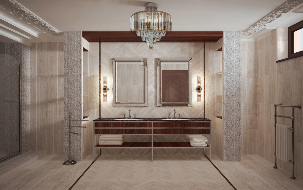 Обложка проекта: Ванная, смешение фактур