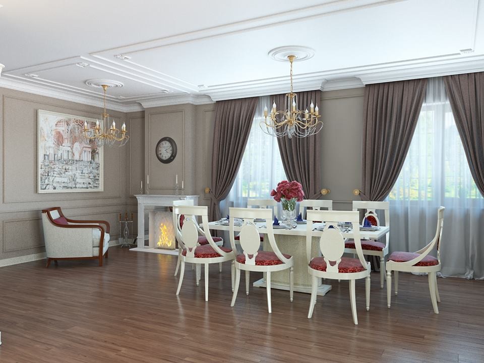 Дизайн интерьера частного коттеджа