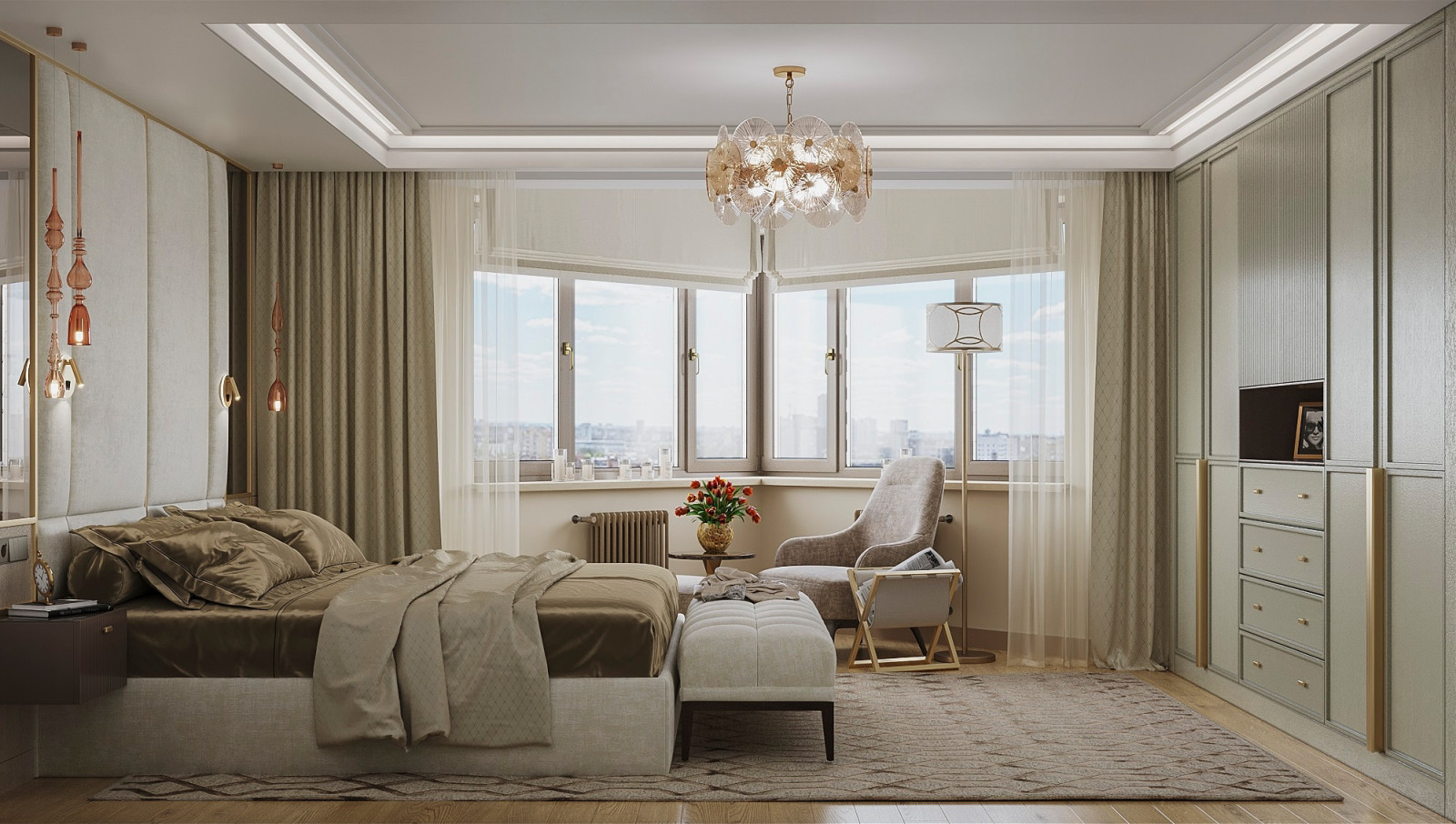 Кашемир беж. Квартира 130 кв.м. на Зоологической ул.