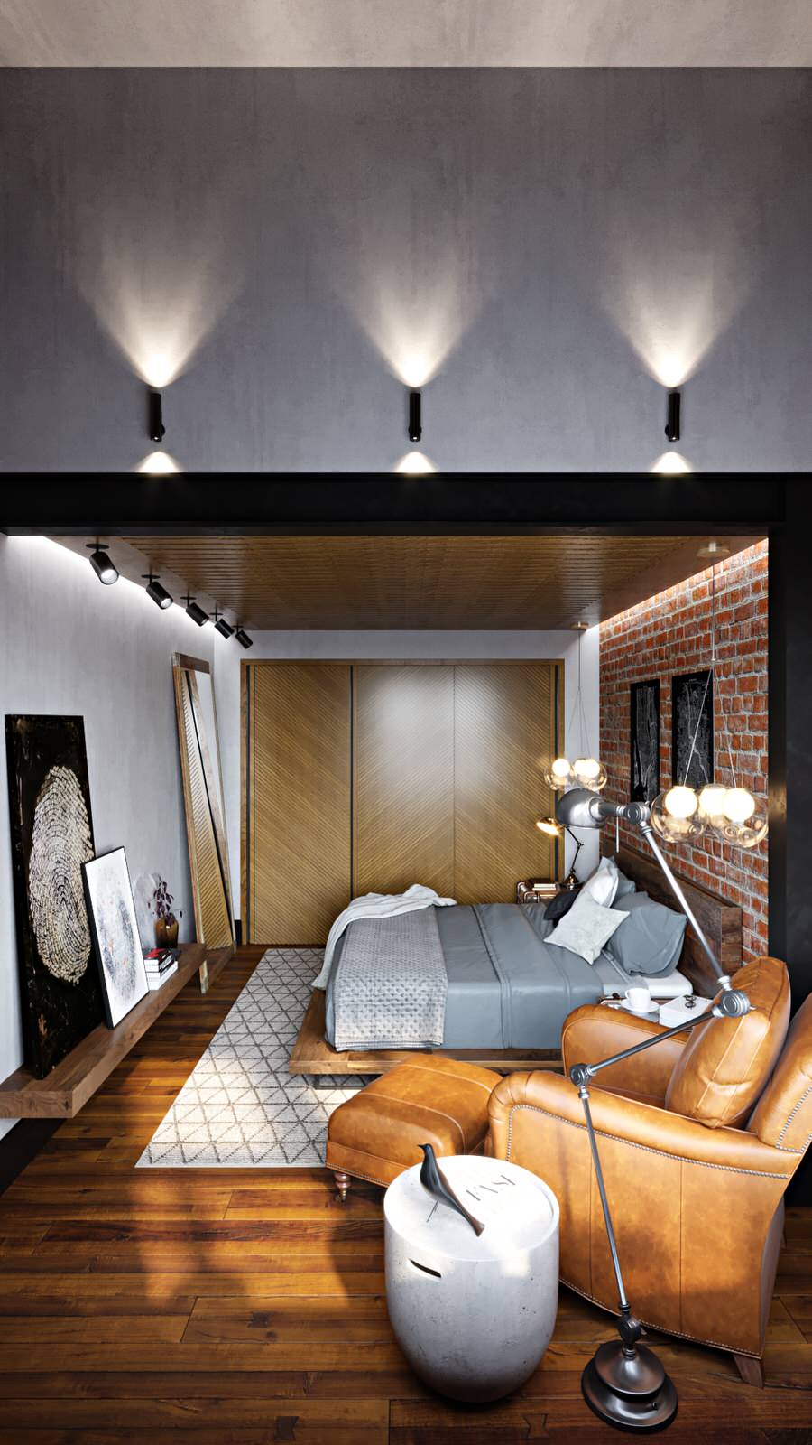 Обложка проекта: Апартаменты с антресольным этажом в ЖК "Сердце столицы"