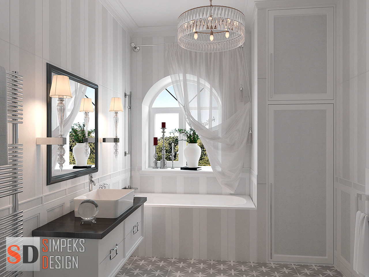 Санузел неоклассика