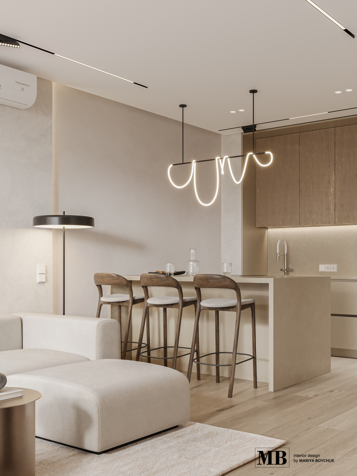 дизайн 3х комнатной квартиры в Калининграде, ЖК Дадаевский