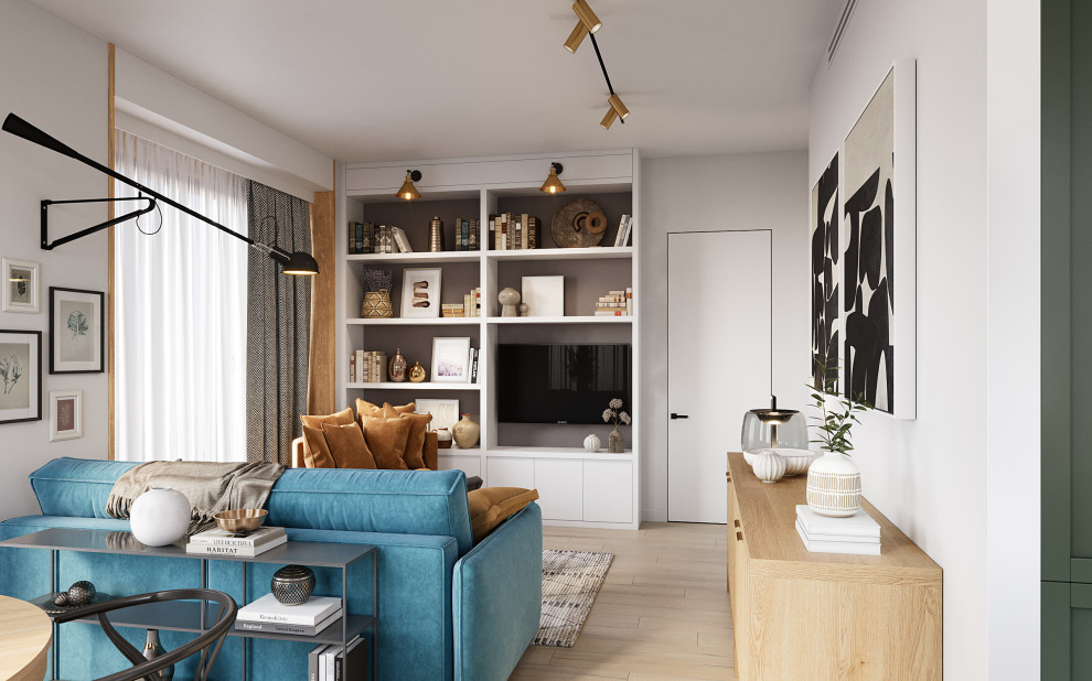 Квартира с зелеными акцентами