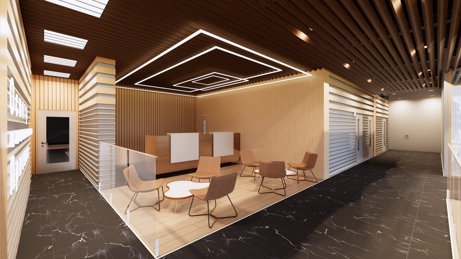 Дизайн интерьера шоу-рума и концепция фасадов для дилерского центра автомобилей