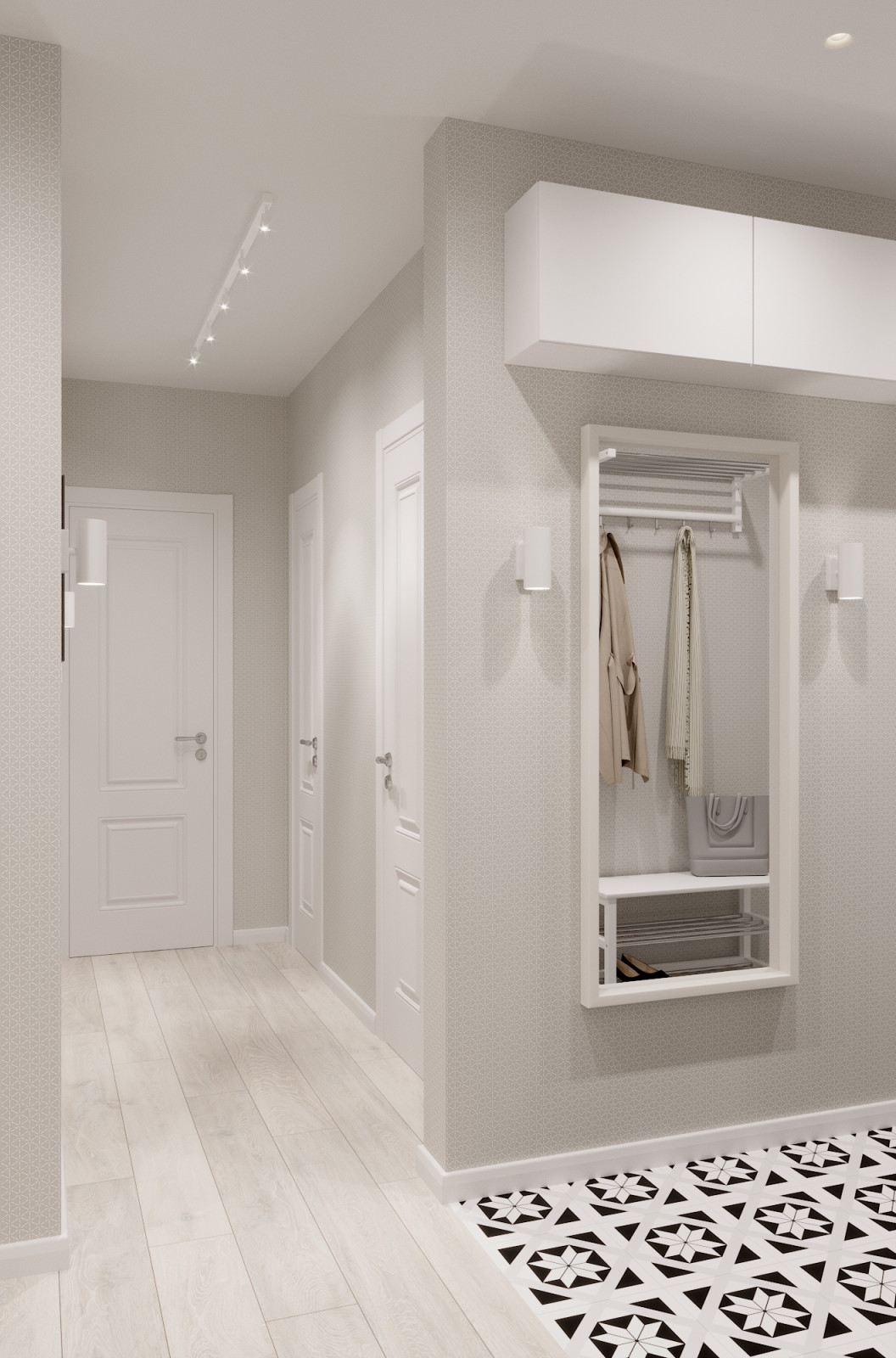 Квартира в Скандинавском стиле для молодой семьи