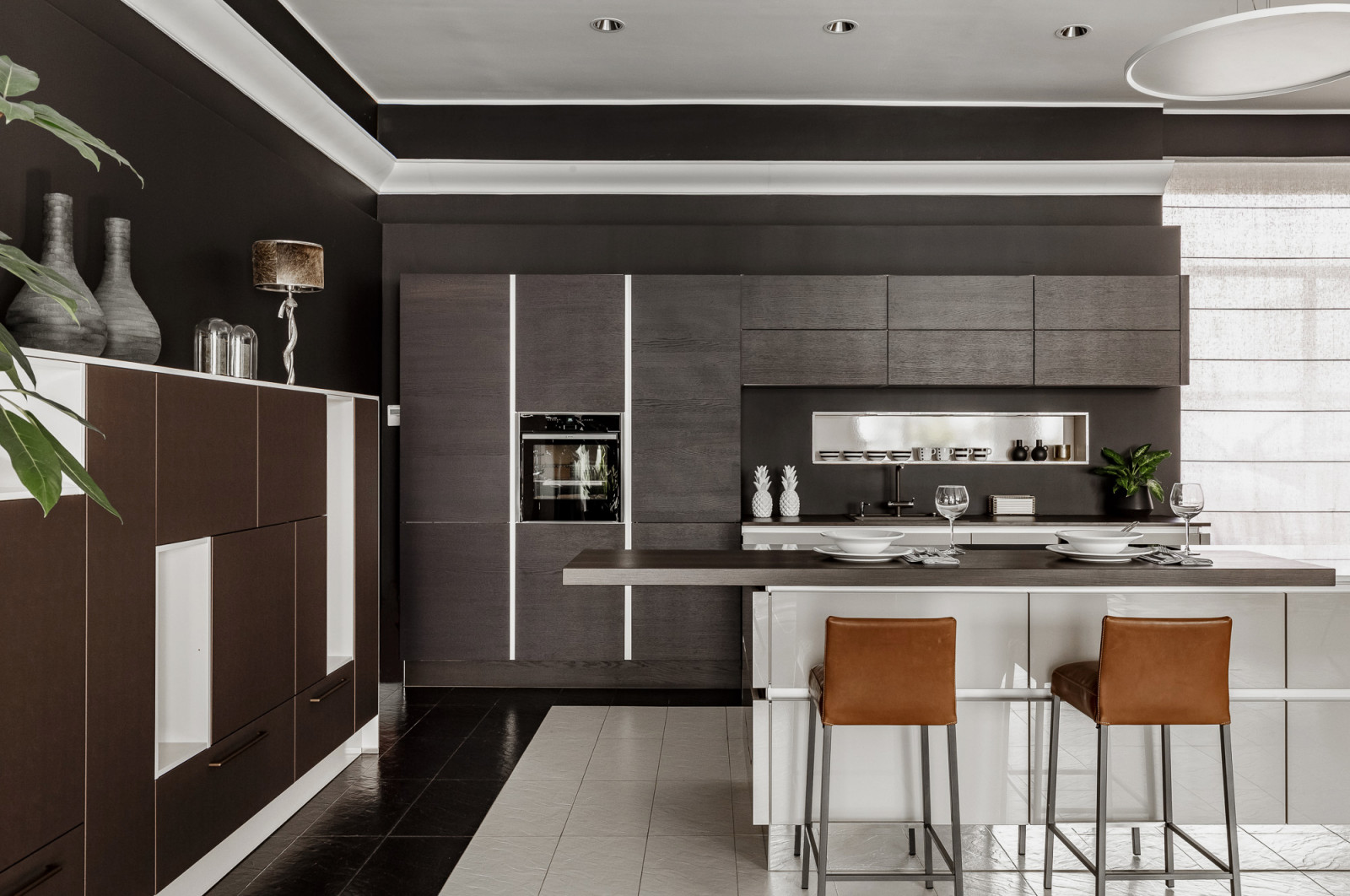 Один из реализованных нами проектов - кухня Nolte Glass Tec Plus | Nature | Napp