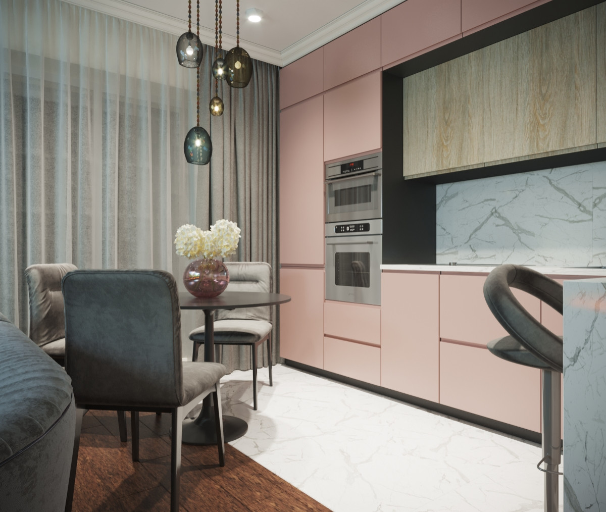 Дизайн проект для молодой семьи в ЖК Уфимский Кремль