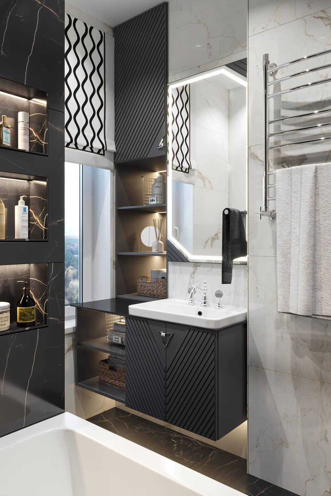 Дизайн и ремонт квартиры на Золоторожском Валу — Золотой акцент