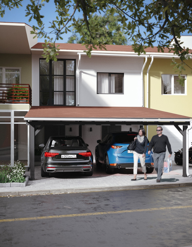 Обложка проекта: Таунхаус в 3 этажа