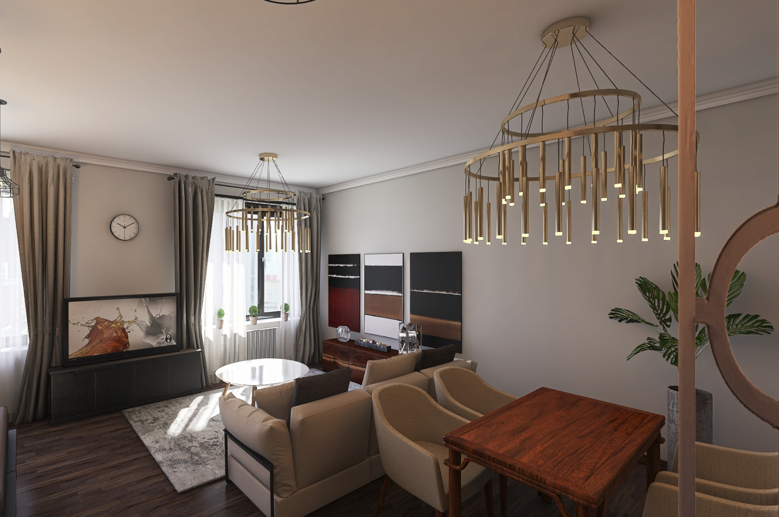 Скандинавский стиль в интерьере студии