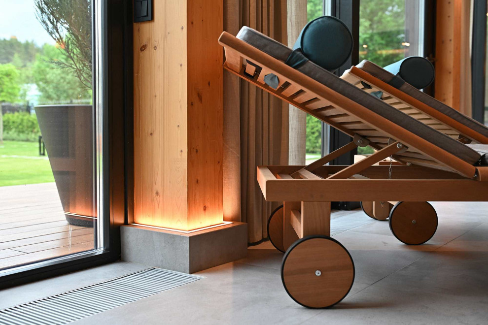 Бассейн и СПА комплекс по технологии фахверк