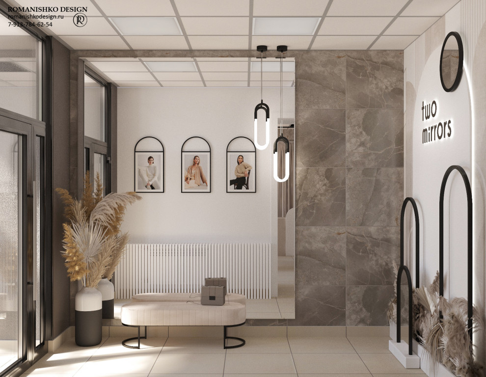 Дизайн выставочного зала шоурума женской одежды