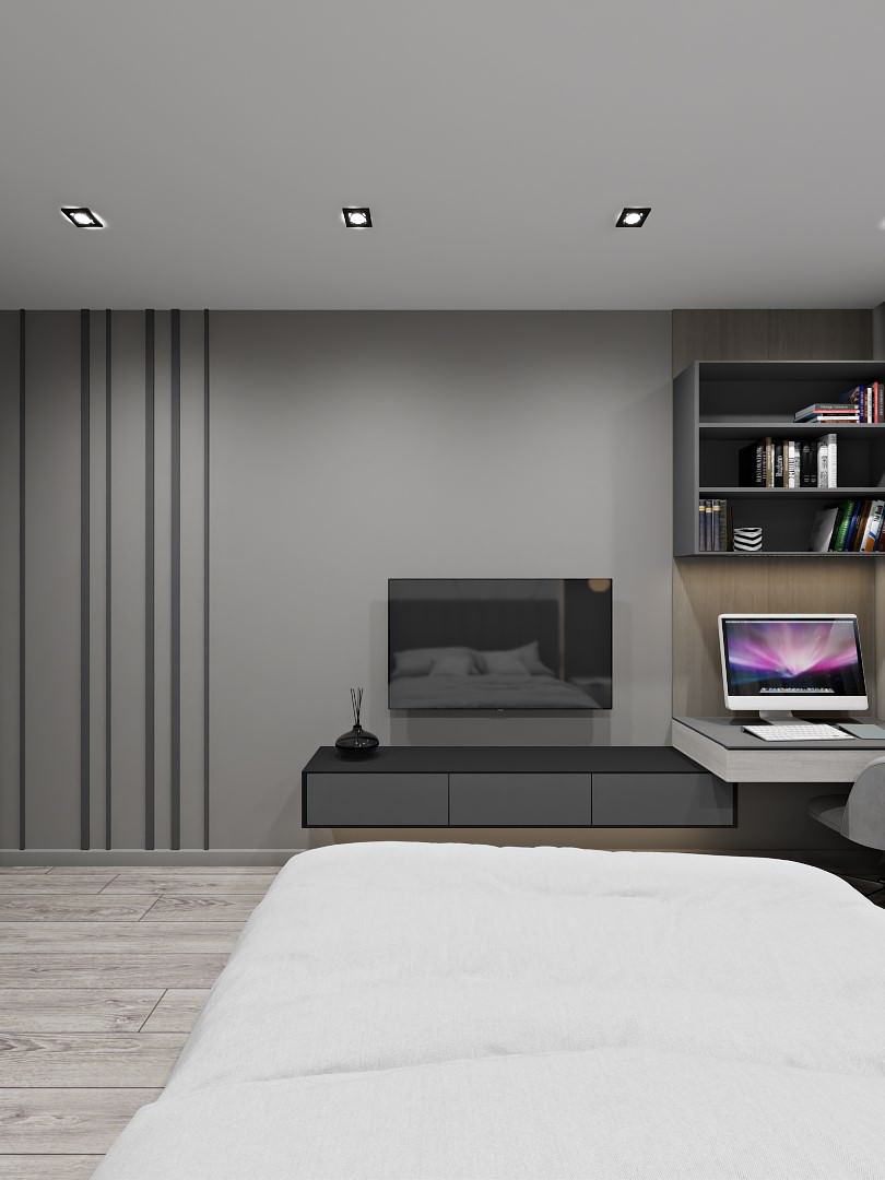 Спальня с рабочим местом