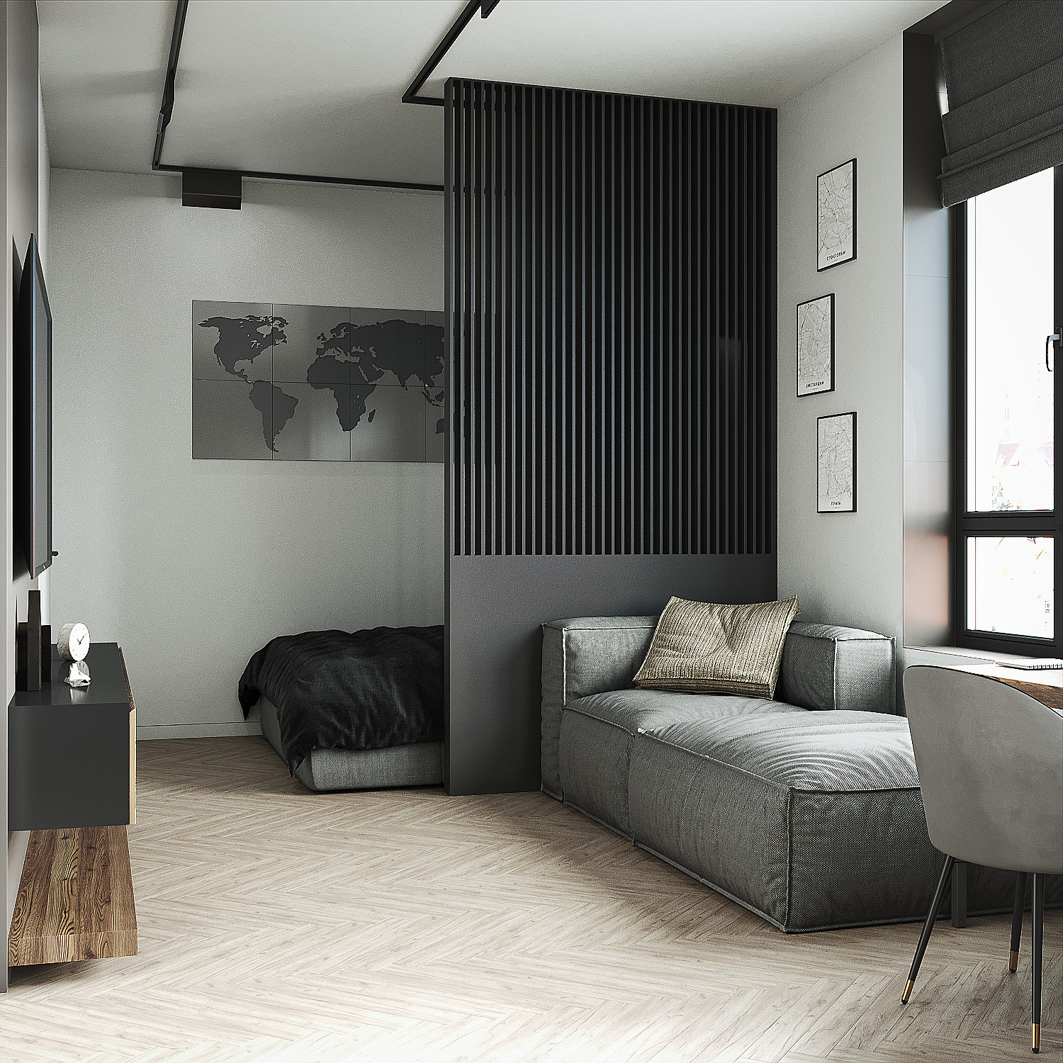 Обложка проекта: Визуализация выпускника Geometrium School Александра Опалько