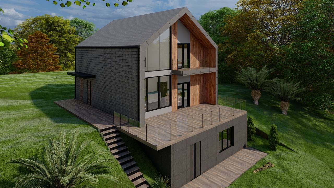 Стиль барнхаус– дом (S 188 м2 )