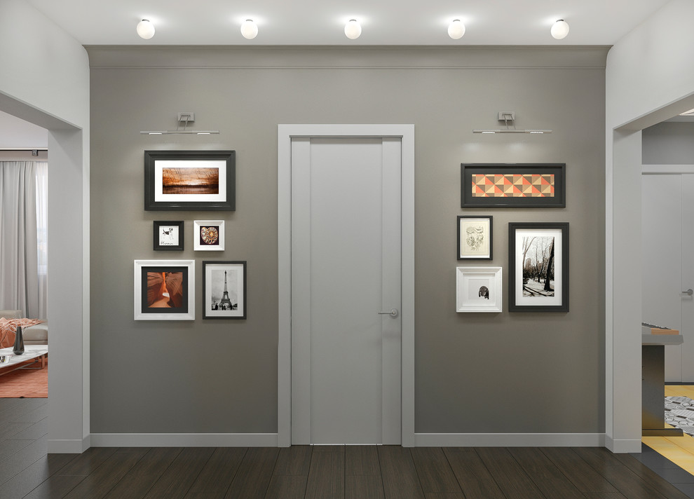 Квартира в сером цвете