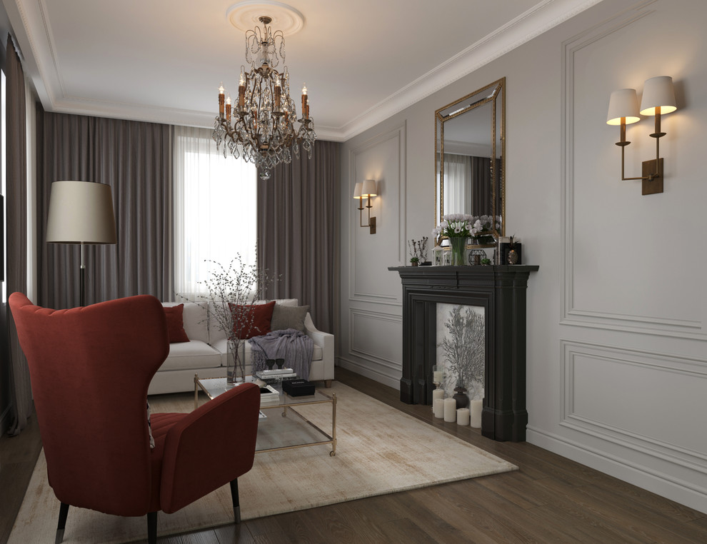 Обложка проекта: Смелая современная классика в двухкомнатной квартире