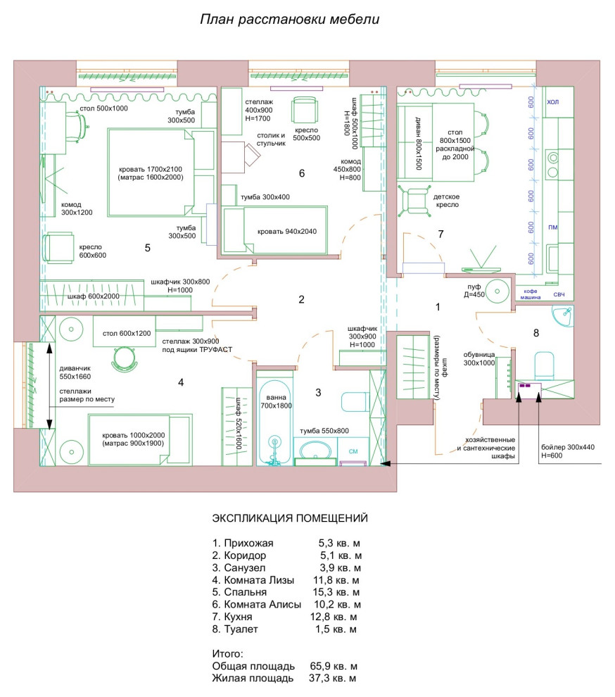 Обложка проекта: "Южное утро с видом на море" - проект 3х комн. квартиры в ЖК "Ясенево,14"