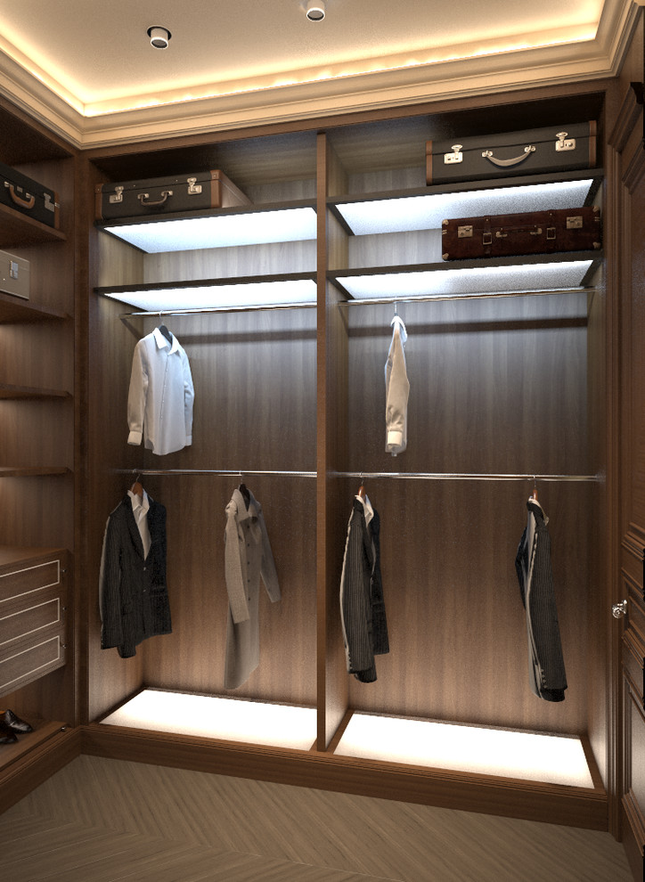 Спальня в стиле нео-классика в особняке.