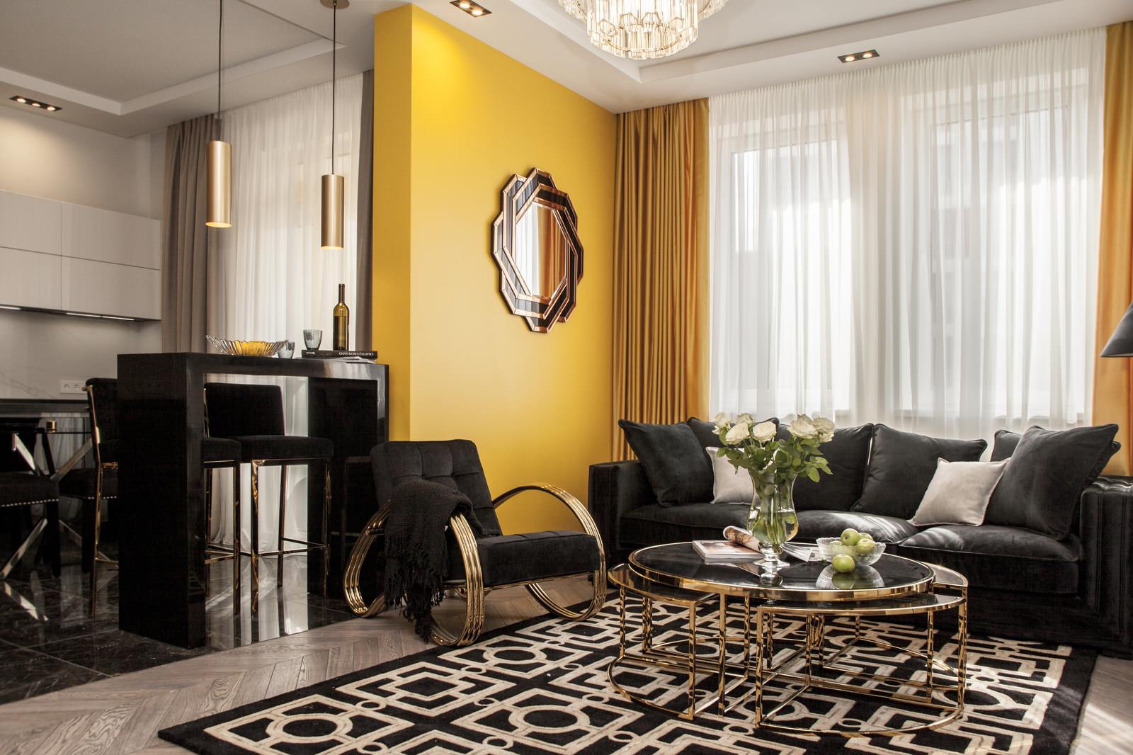 Помпезный Арт-деко в квартире на Нагатинской