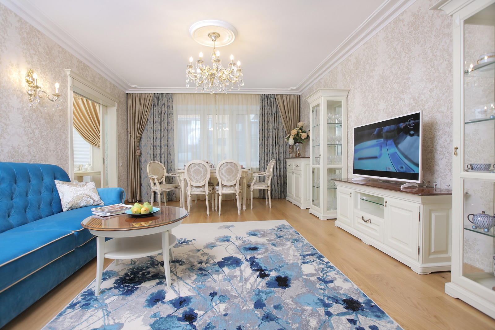 Дизайн трехкомнатной квартиры в ЖК "Южный берег"