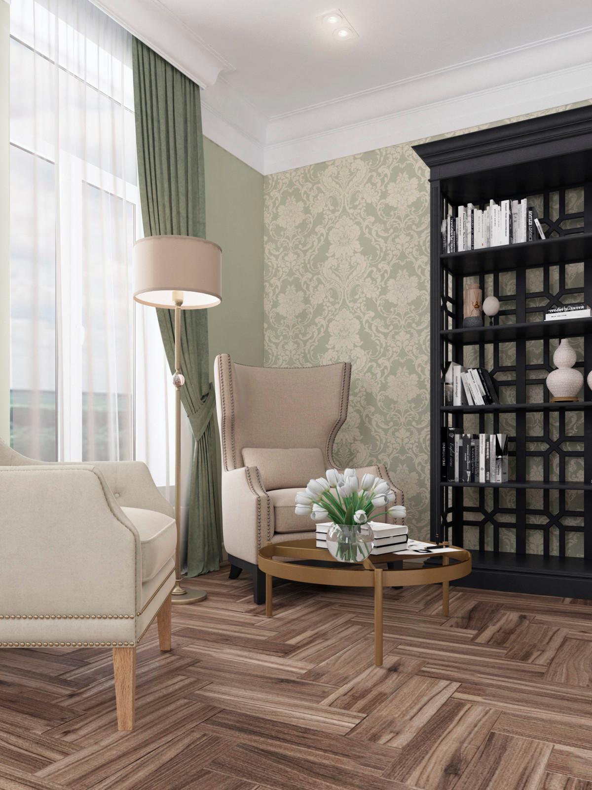 Обложка проекта: Дизайн коттеджа современная классика (п-ов Пролетарский)